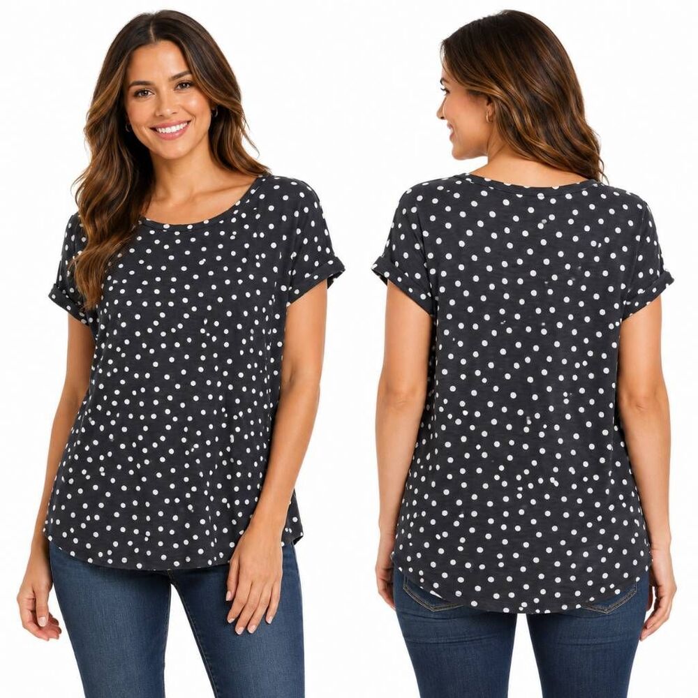 Maurices Large Polka-dot SS Top